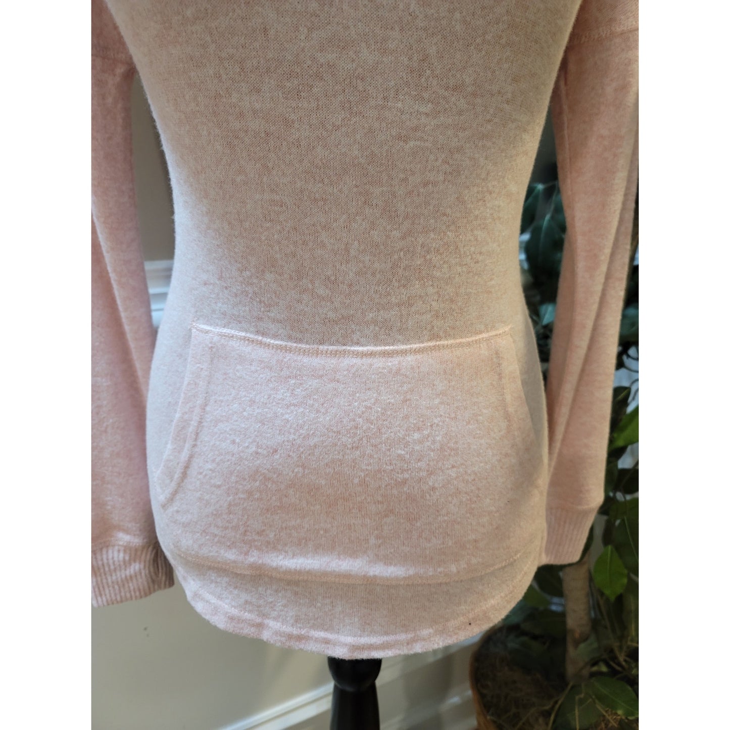 Boxercraft Sweater Women's XS Blush Heather Soft Cuddle Cowl Neck Long Sleeves