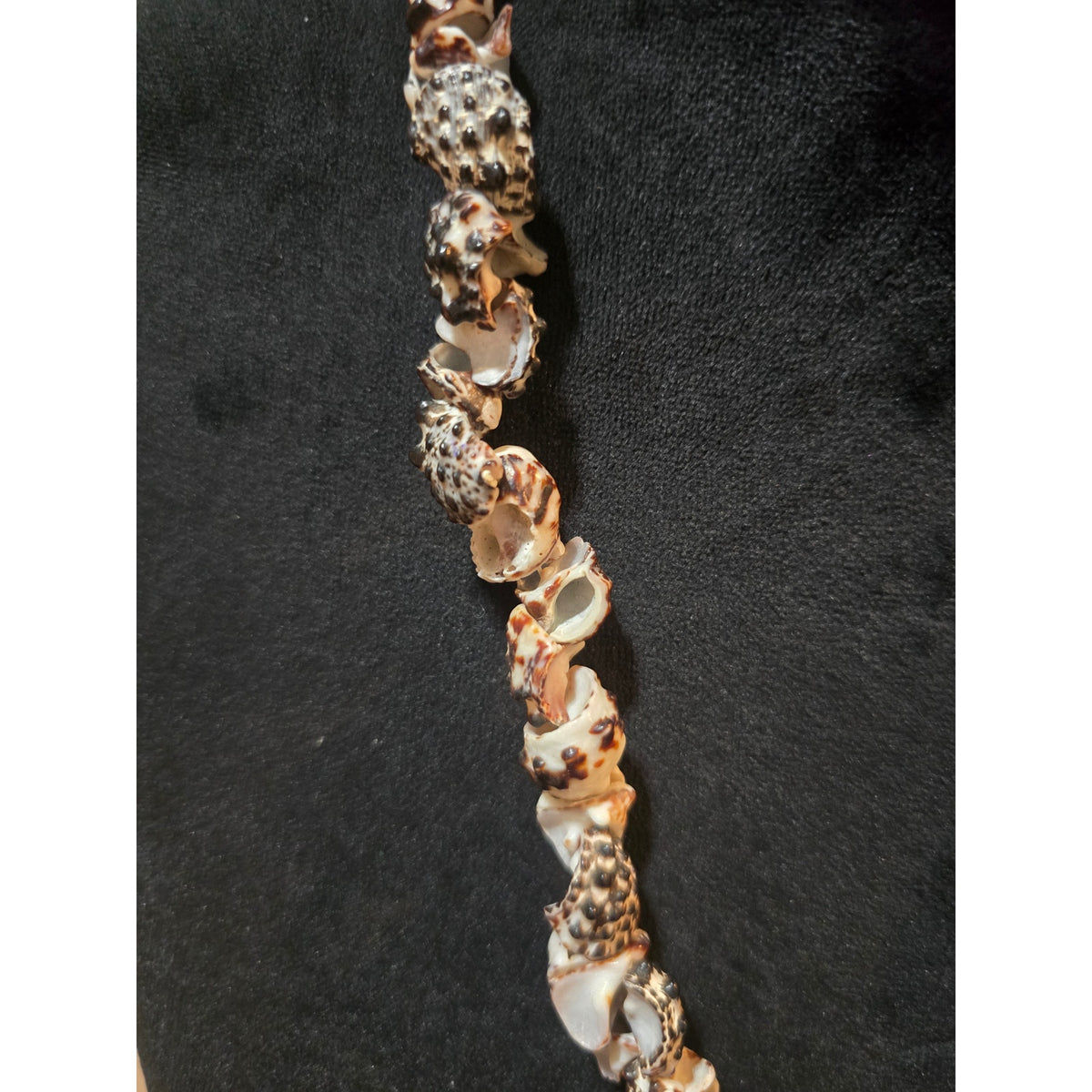 Women's Multi Strand Shell Beaded Statement Necklace With Lobster Clasp Closure