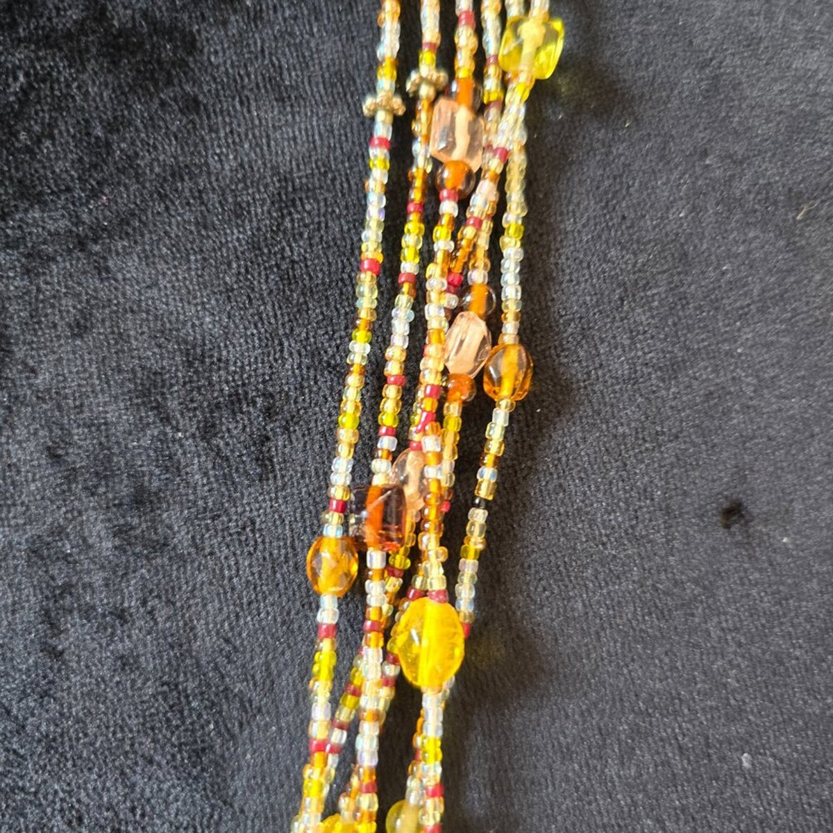 Women Fashion Multicolor Seed Beads Multiple Layered Necklace Jewelry