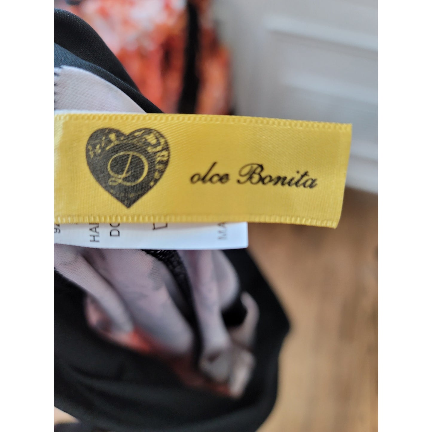 Dolce Bonita Activewear Three Piece Set Women Medium Orange Black Tracksuit