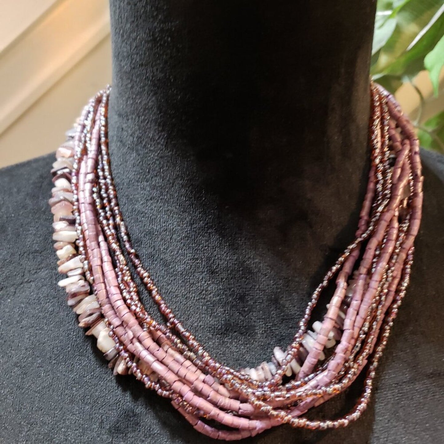 Womens Multicolor Stone Beaded Multiple Layer Necklace Jewelry w/ Lobster Clasp