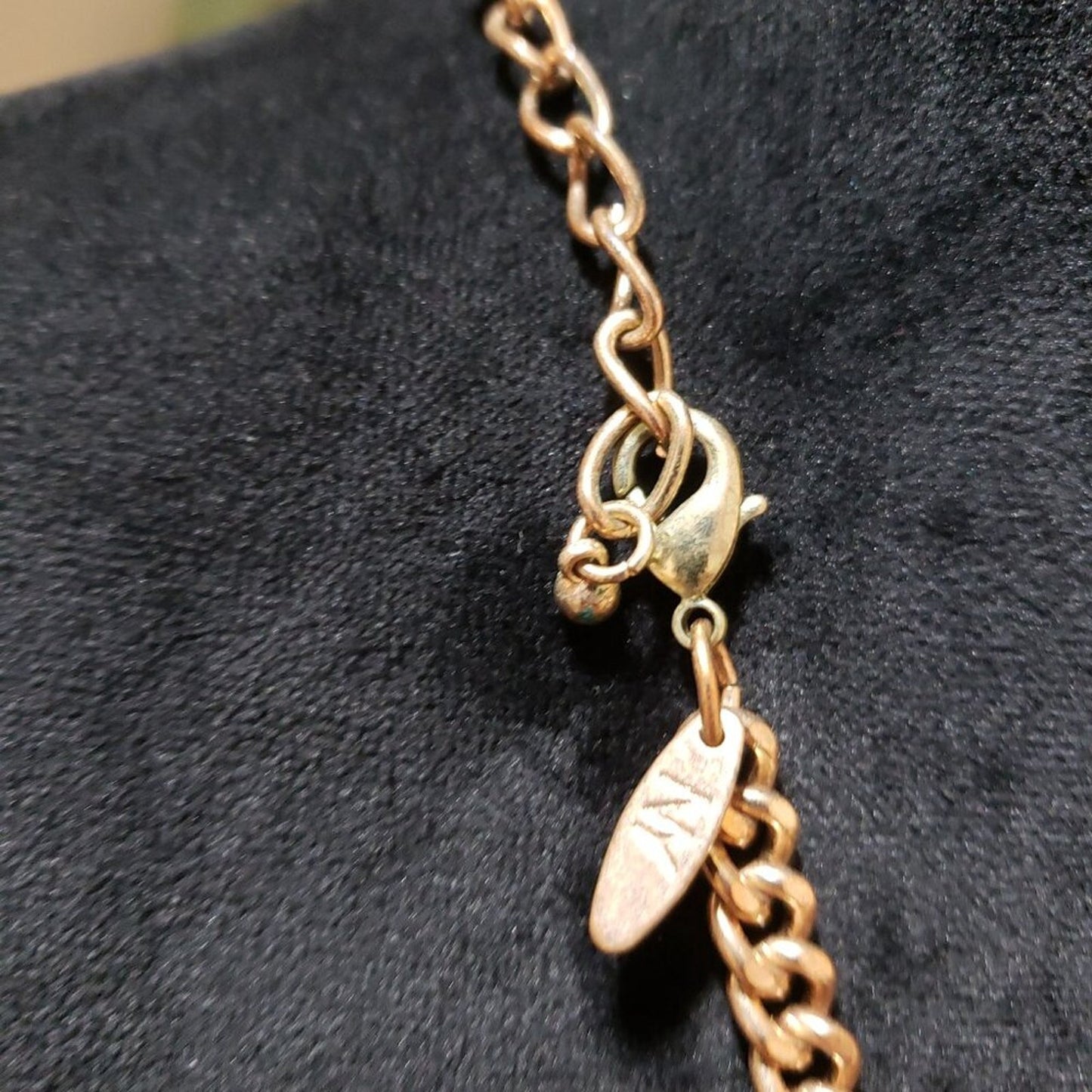 Womens Lucite Geometric Statement Gold Tone Chain Necklace with Lobster Clasp