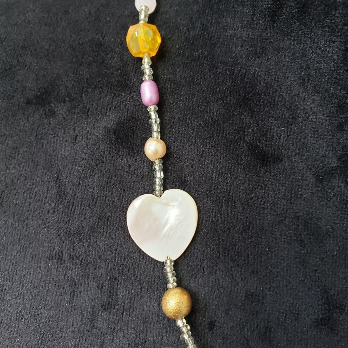 Womens Multicolor Pearl Crystal Necklace Jewelry with Tone Swirl Connector Women