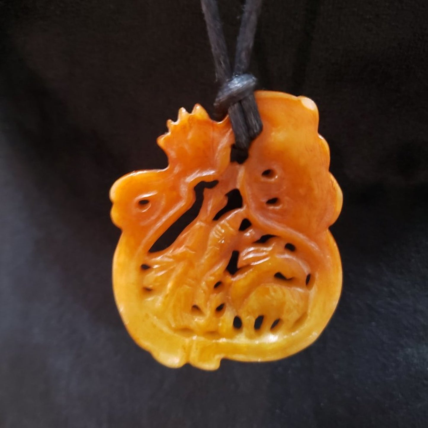 Women Fashion Yellow Color Chunky Crafted Big Pendant Long Teardrop Necklace
