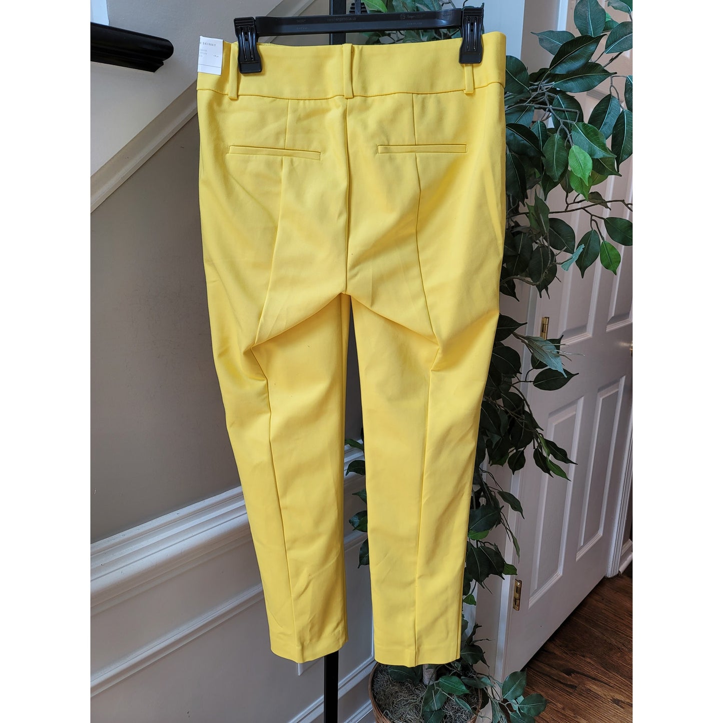 LOFT Skinny Ankle Pants Women's Size 4 Yellow Modern Fit Stretchy Trousers
