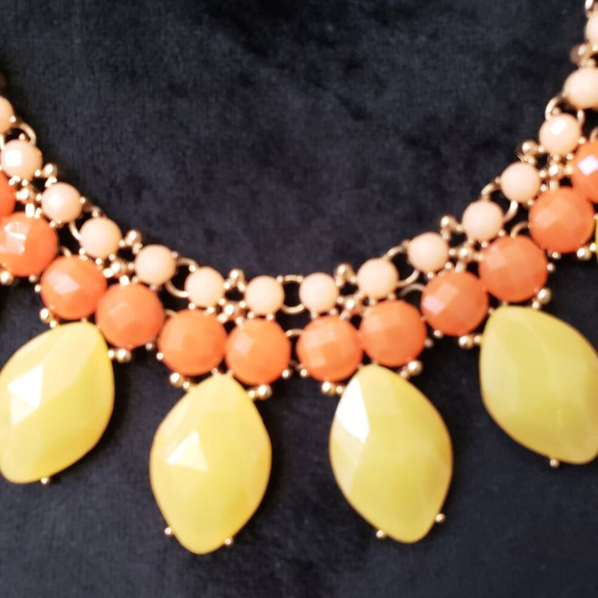 Womens Multicolor Rhinestone Statement Necklace Jewelry with Lobster Clasp