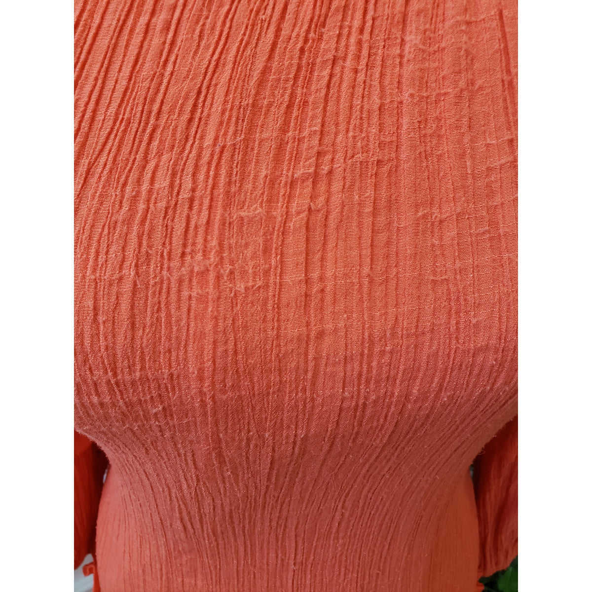Harper 241 A-Line Dress Womens Small Coral Balloon Sleeve Frill Hem Lined