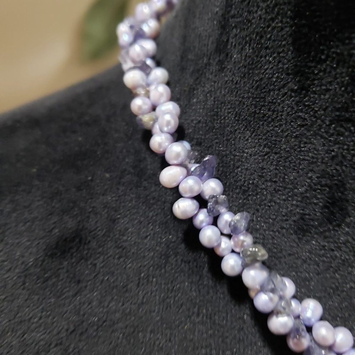 Women Fashion Chunky Natural Stylish Pearl Clavicle Choker Necklace with Lobster