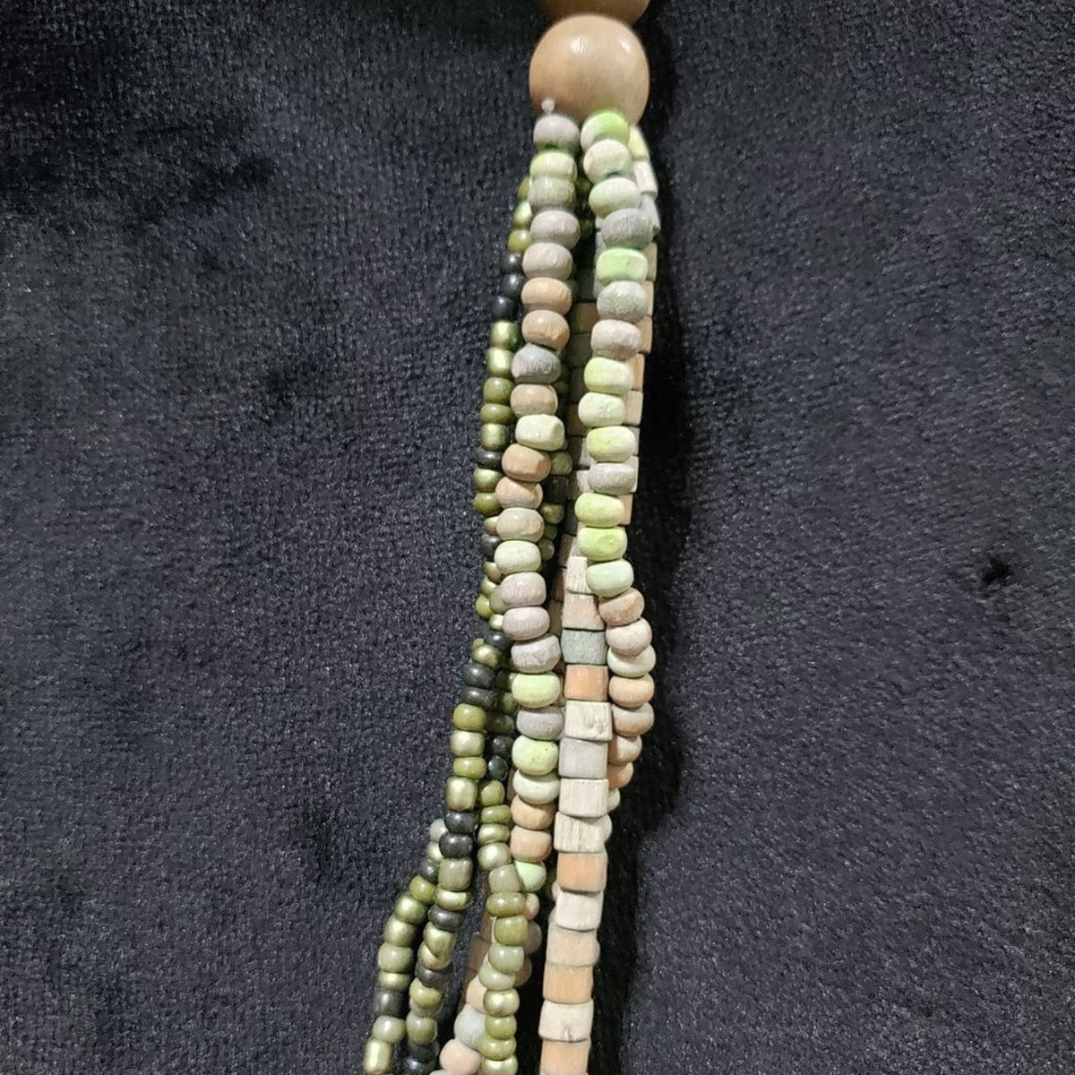 Women's Fashion Elegant Multi Strand Layered Colorful Beaded Long Necklace