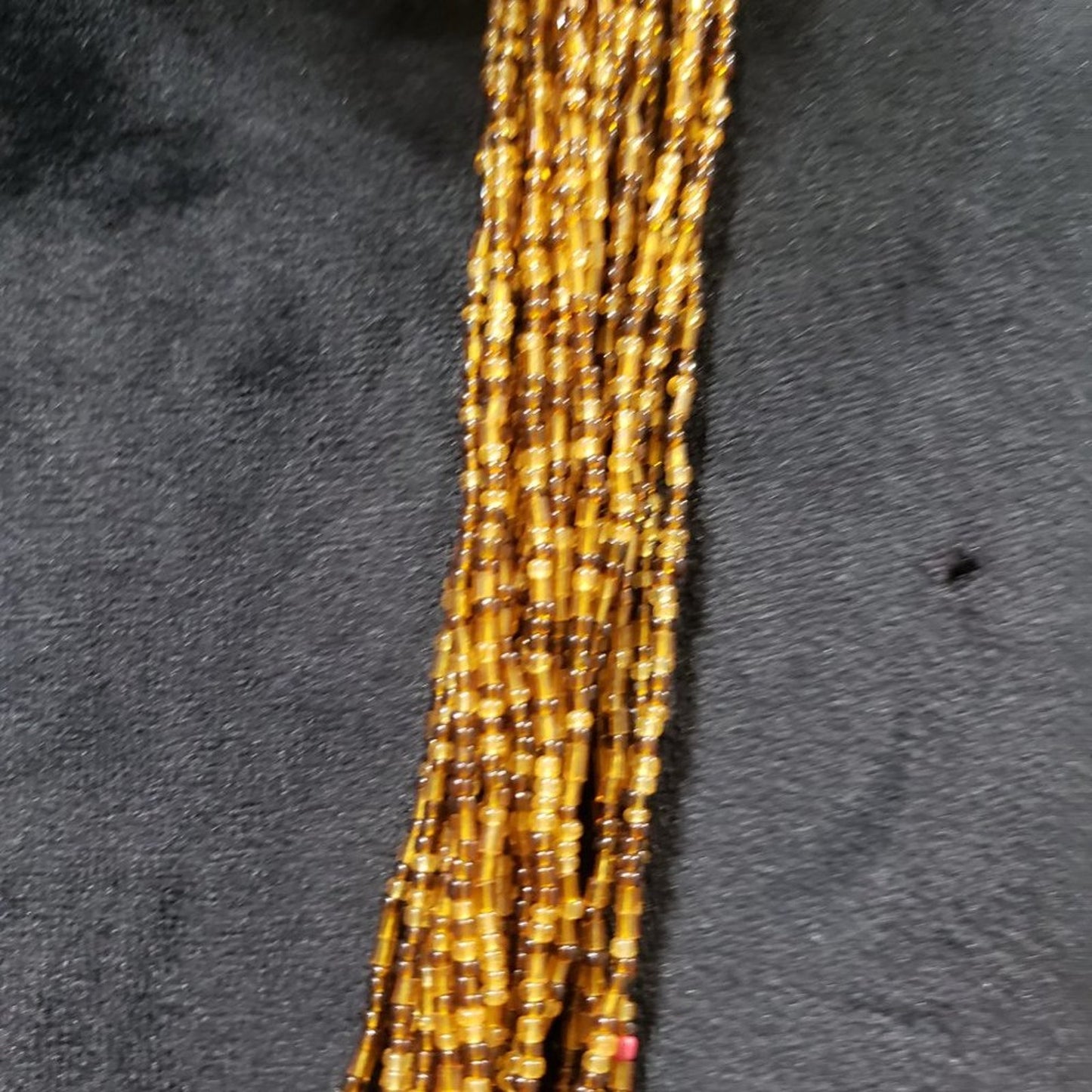 Women's Golden & Brown Multilayer Beaded Round Fashion Jewelry Necklace