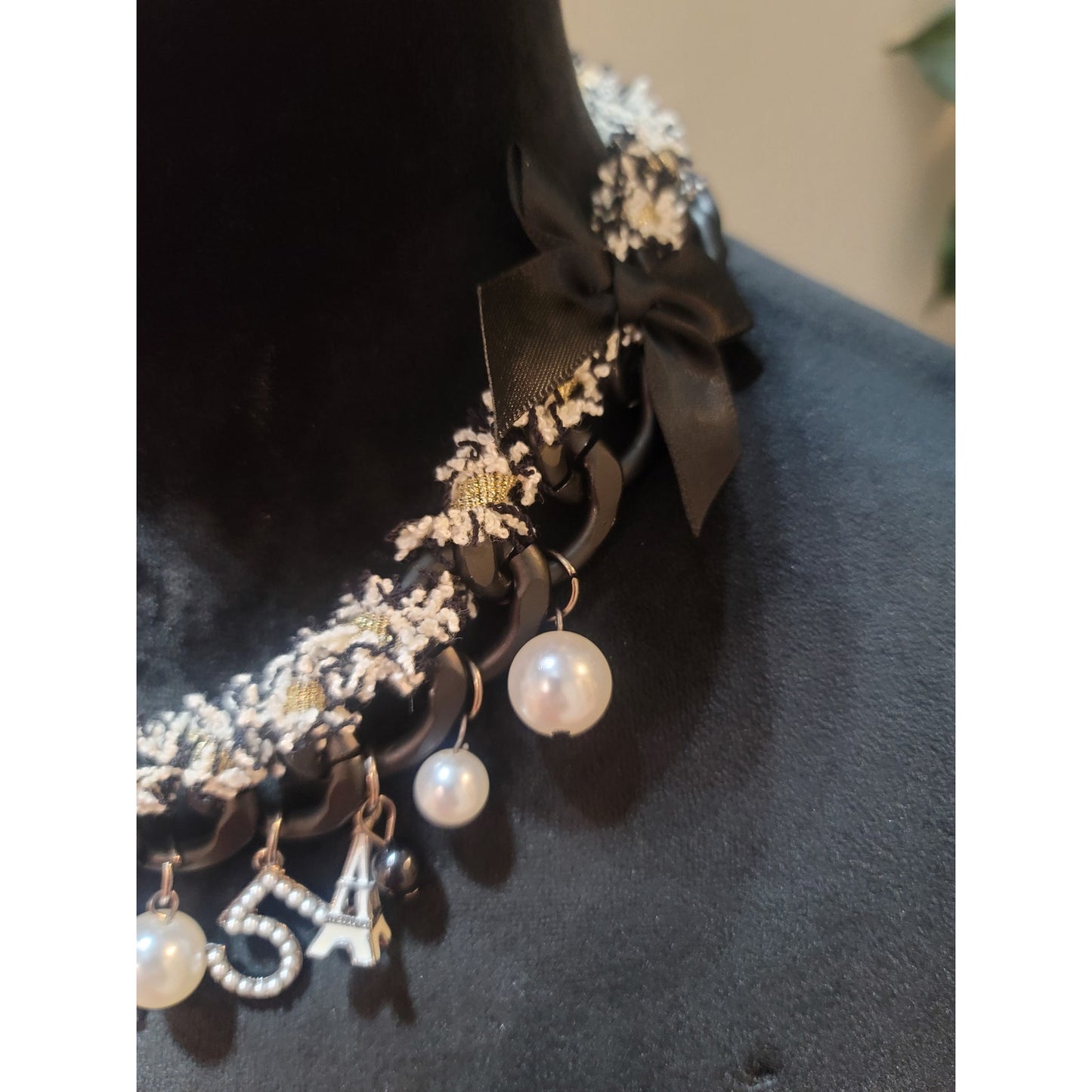 Women's Statement Pearl Charm Necklace With Lobster Clasp Fashion Jewelry