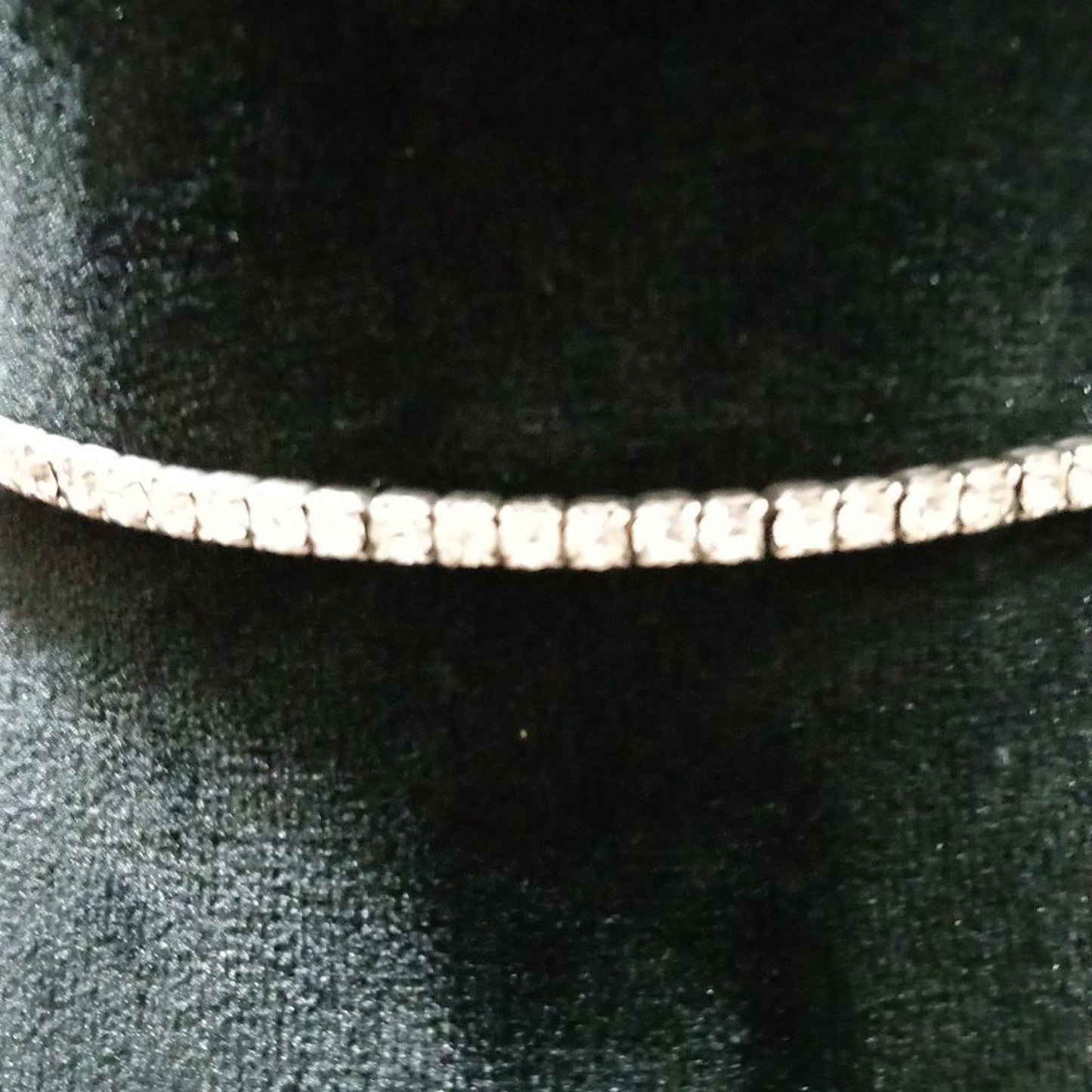 Women Fashion Elegant Clear Faceted Rhinestone Beaded Tennis Choker Necklace
