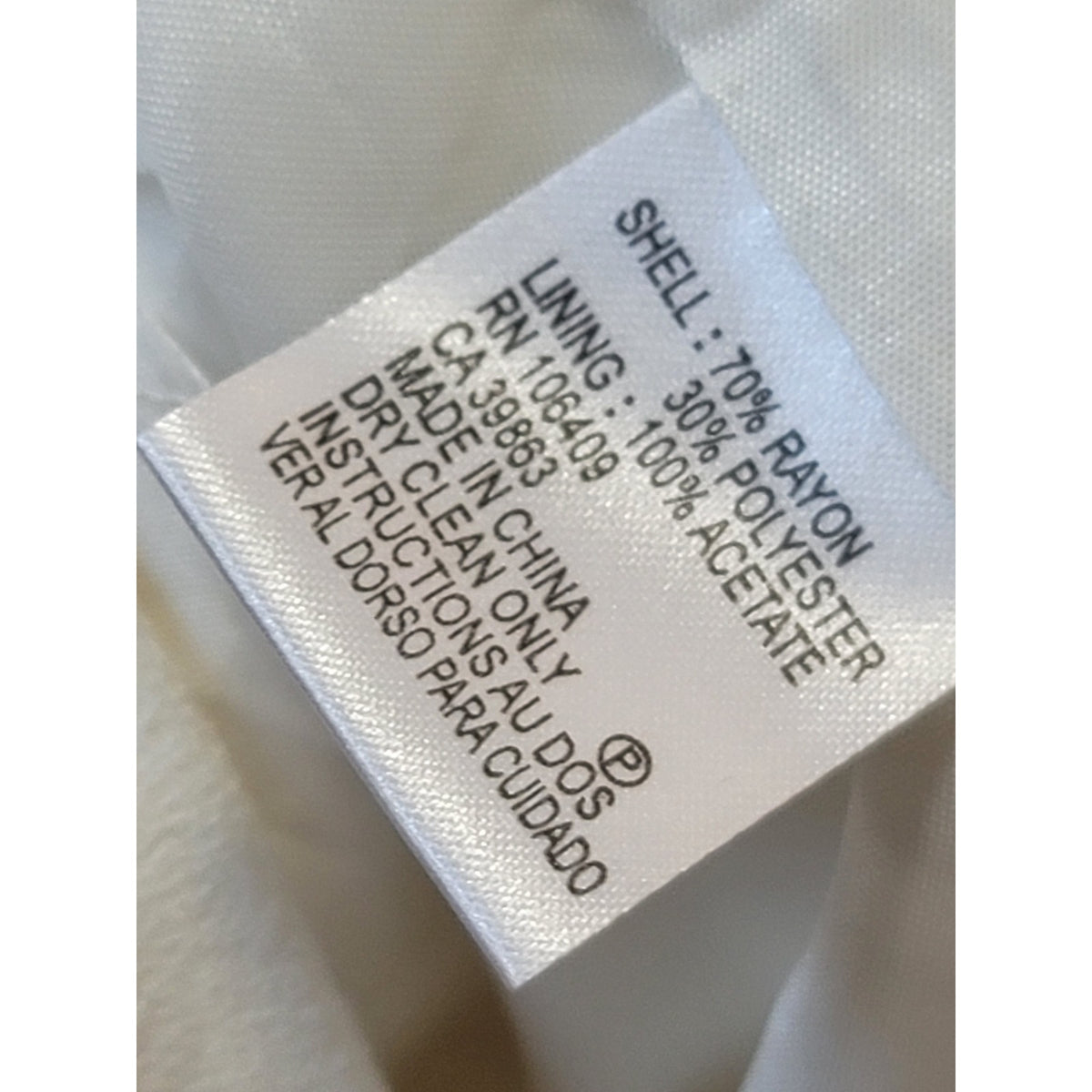 Tahari Trench Coat Womens SZ 12 White Double Breasted Buttons Belted Long Sleeve