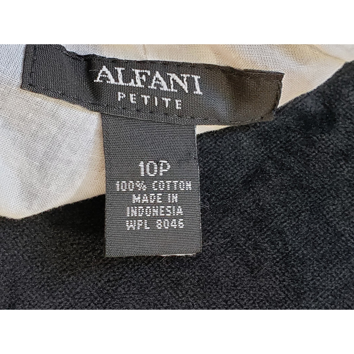 Alfani Fit & Flare Dress Womens Petite 10 Blue Ruffle Cotton Sleeveless V Neck
