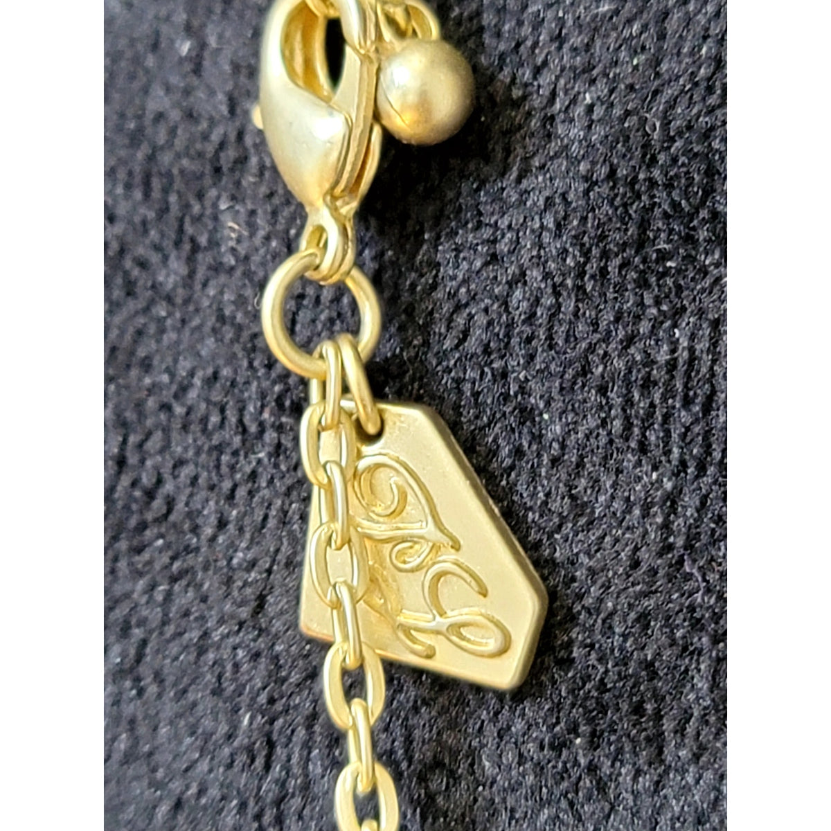 Gold Tone Charm Pendant Necklace Faux Pearl Coin Tassel Layered Boho 30"