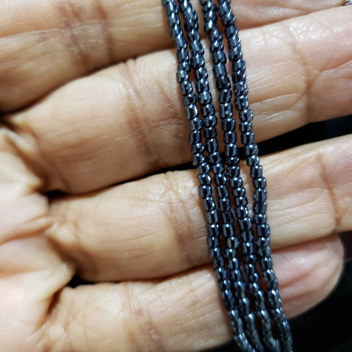 Womens Fashion Multi Strand Chunky Black Color Pendant Beaded Necklace w/ Toggle