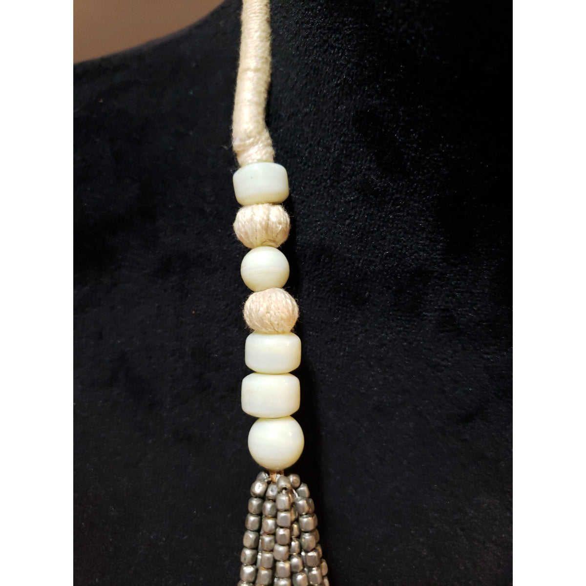 Womens Fashion Multi Strand Faceted Nuggets Beads Statement Necklace Jewelry