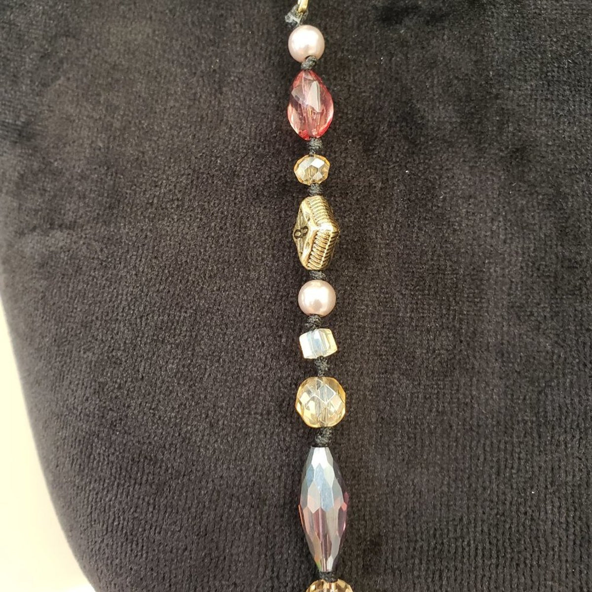 Charming Charlie Womens Multi Tourmaline Long Chain Necklace with Lobster Clasp