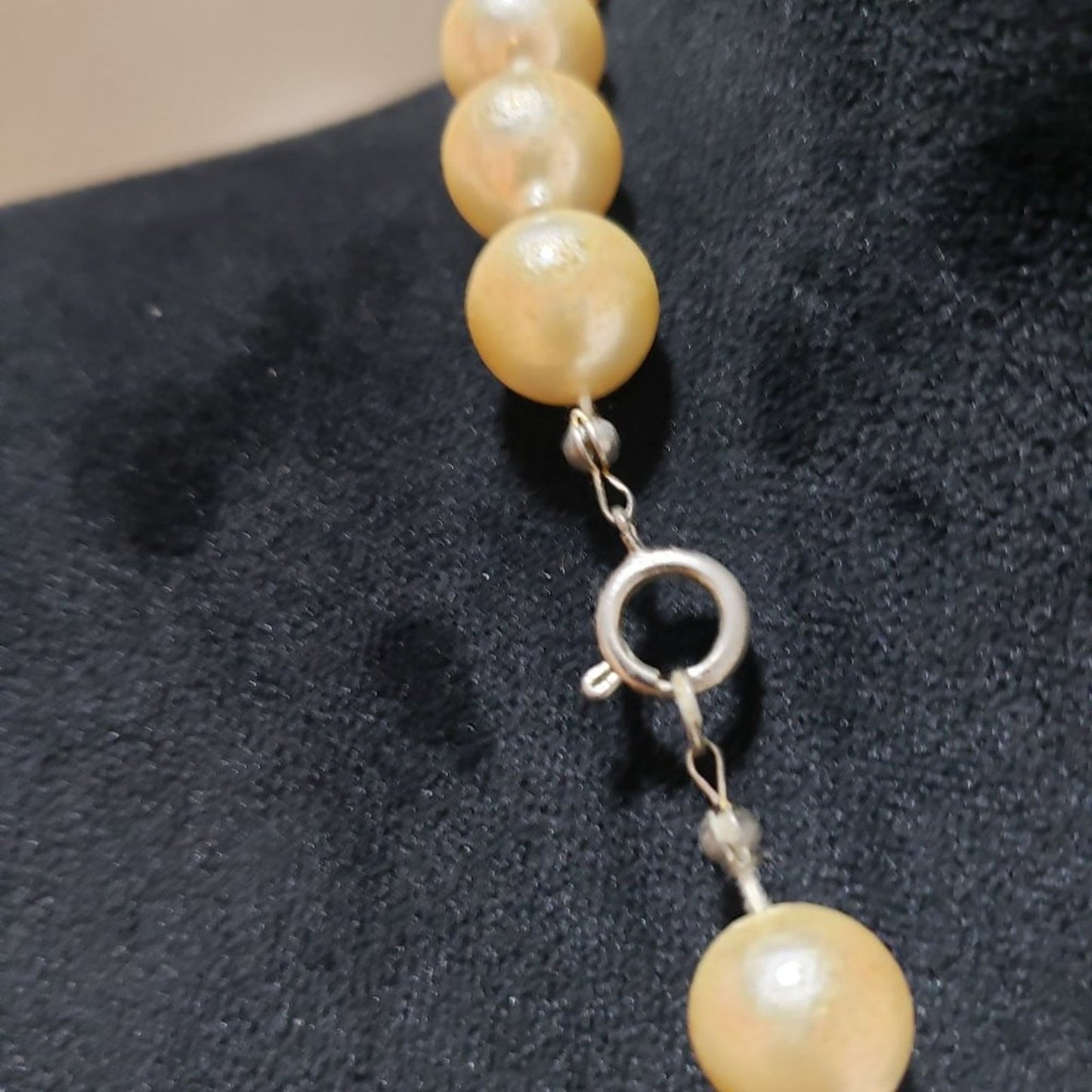 Women Fashion Elegant Faux Pearl Beaded Choker Necklace with Lobster Clasp