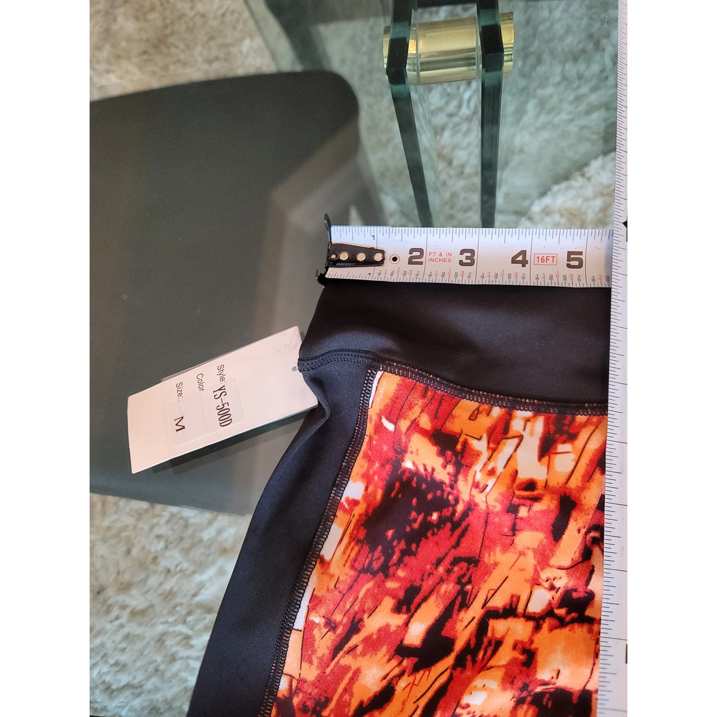 Dolce Bonita Activewear Three Piece Set Women Medium Orange Black Tracksuit