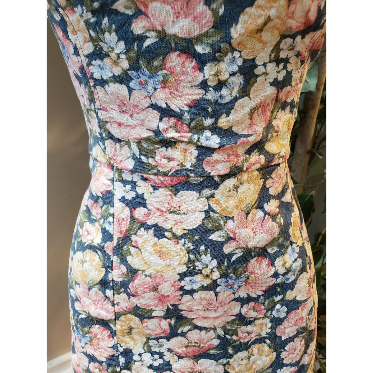 Abercrombie & Fitch Corset Mini Dress Women M Multi Floral Off Shoulder Back Zip