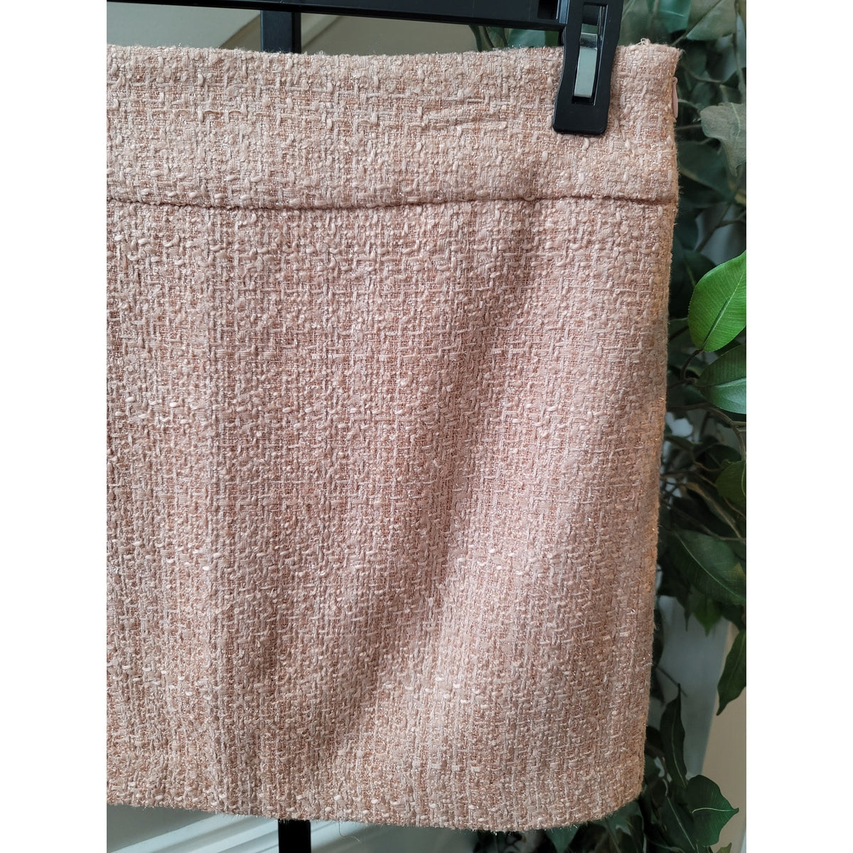 The Limited Tweed Mini Skirt Women's SZ 10 Pink Boucle Lined Back Vent Stitch