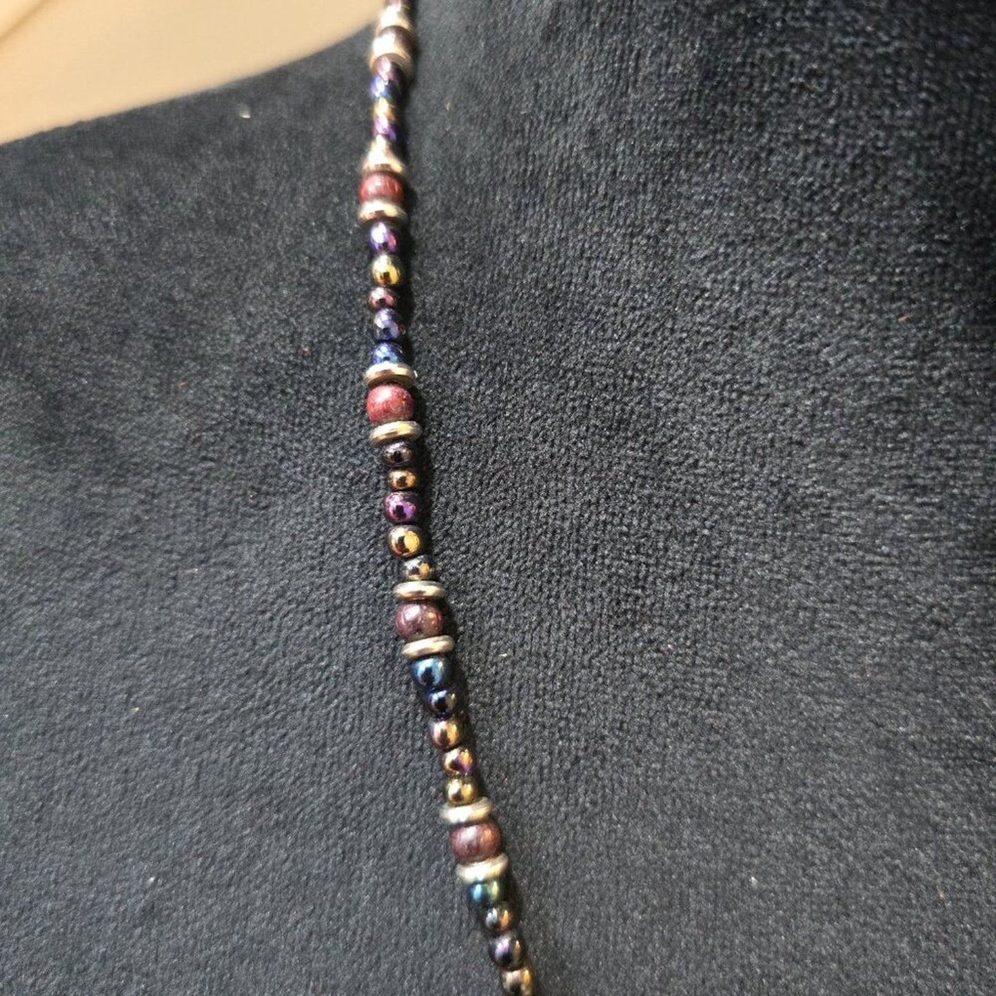 Womens Fashion Multicolor Seed Beads Bohemian Necklace Jewelry with Toggle Clasp