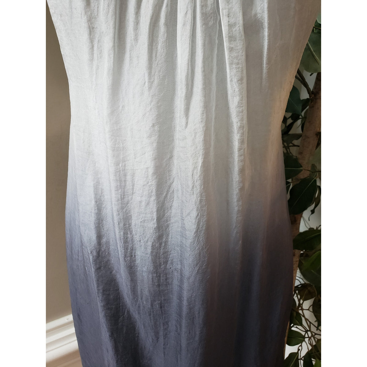 Prontomoda Giusy Sheath Dress Womens Size XS White Tie Dye Sleeveless Scoop Neck