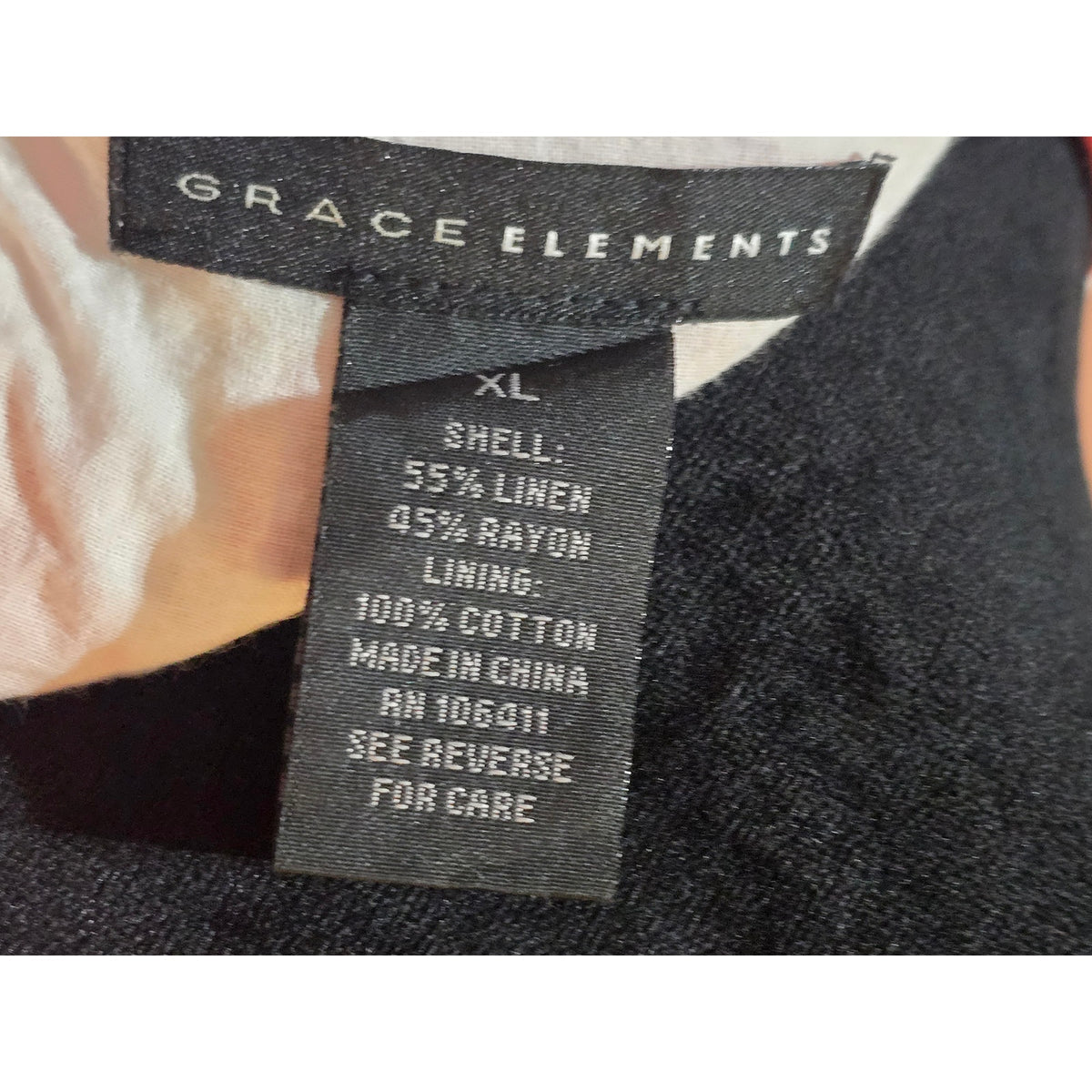 Grace Elements Shift Dress Women's SZ XL Coral Pink Paisley Back keyhole Pockets