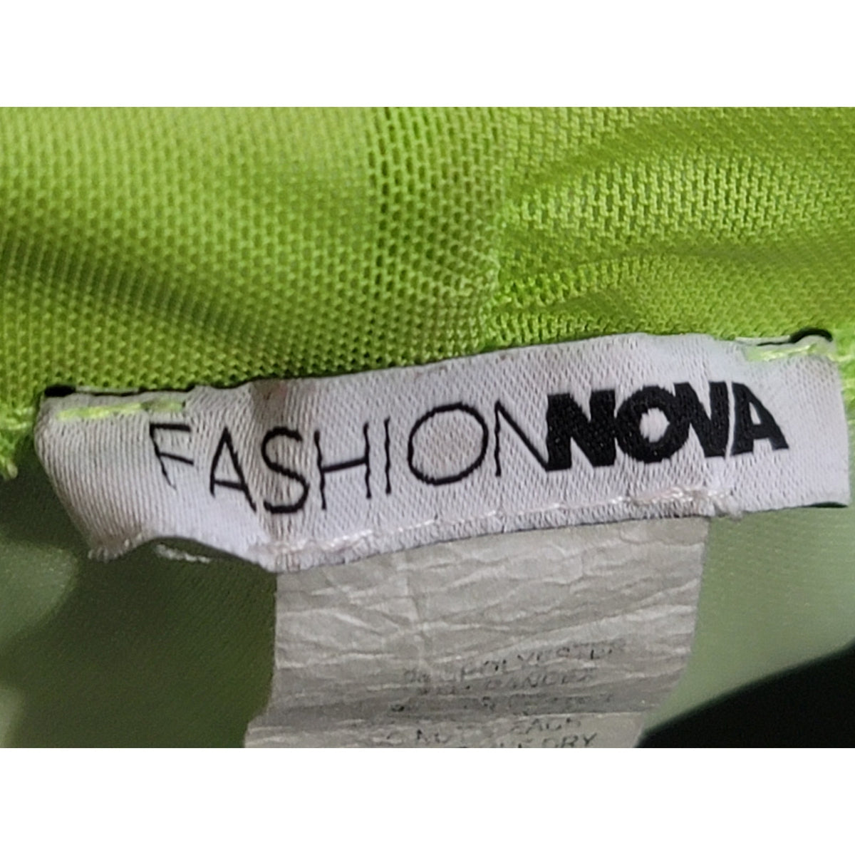 Fashion Nova Ruched Maxi Skirt Women's Medium Lime Green High Slit Fully Lined