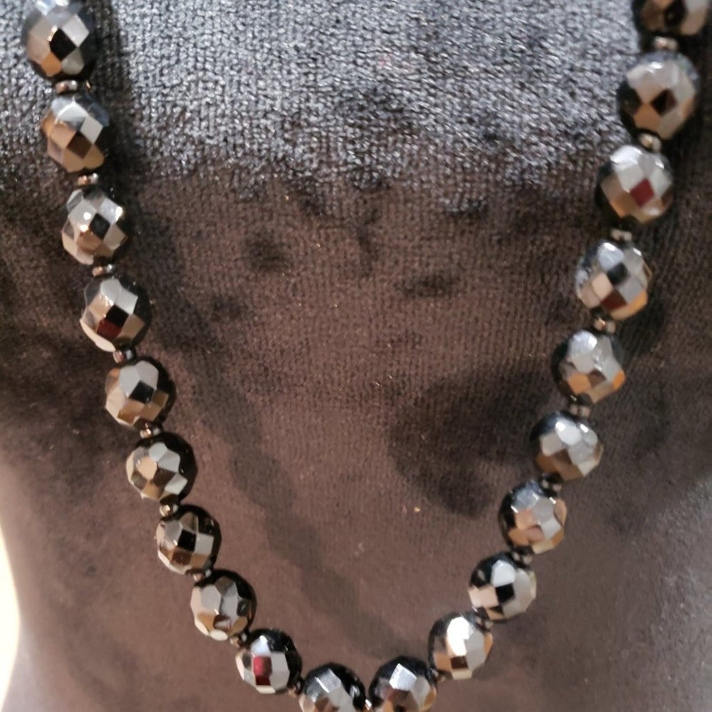 Womens Fashion Black Beaded Statement Long Collar Necklace with Lobster Clasp