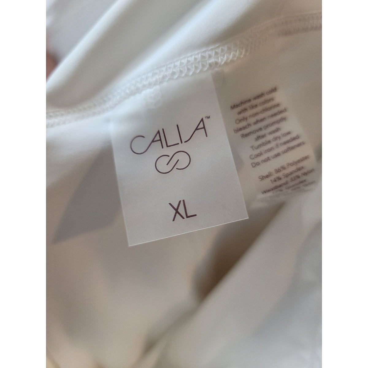 Calia Golf Skort Women's Size XL Pure White Pleated Mid-Rise 4-Way Stretch