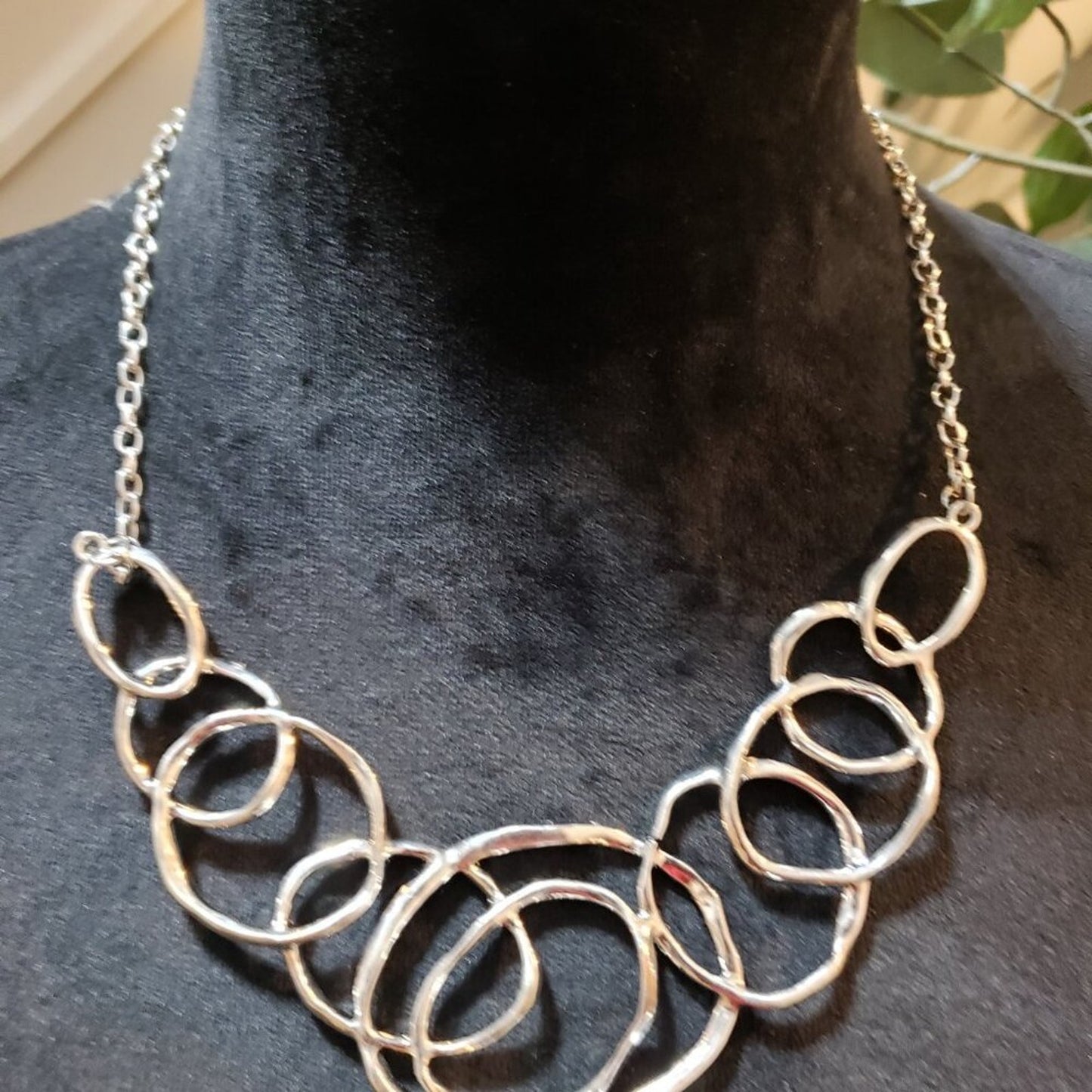 Womens Fashion Silver Tone Pop the Bubbly Necklace Jewelry with Lobster Clasp