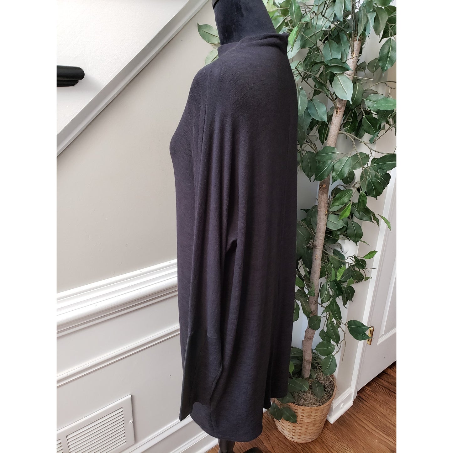 Express Sweater Dress Womens Small Black Stretch Long Sleeve Turtleneck Pullover