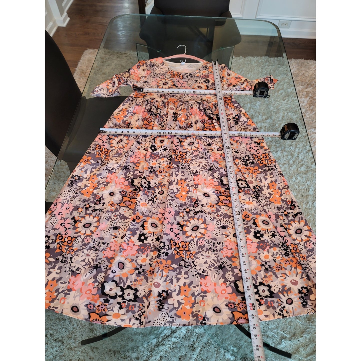 Made With Love Floral Maxi Dress Women Size L Multicolor Sustainable Boho