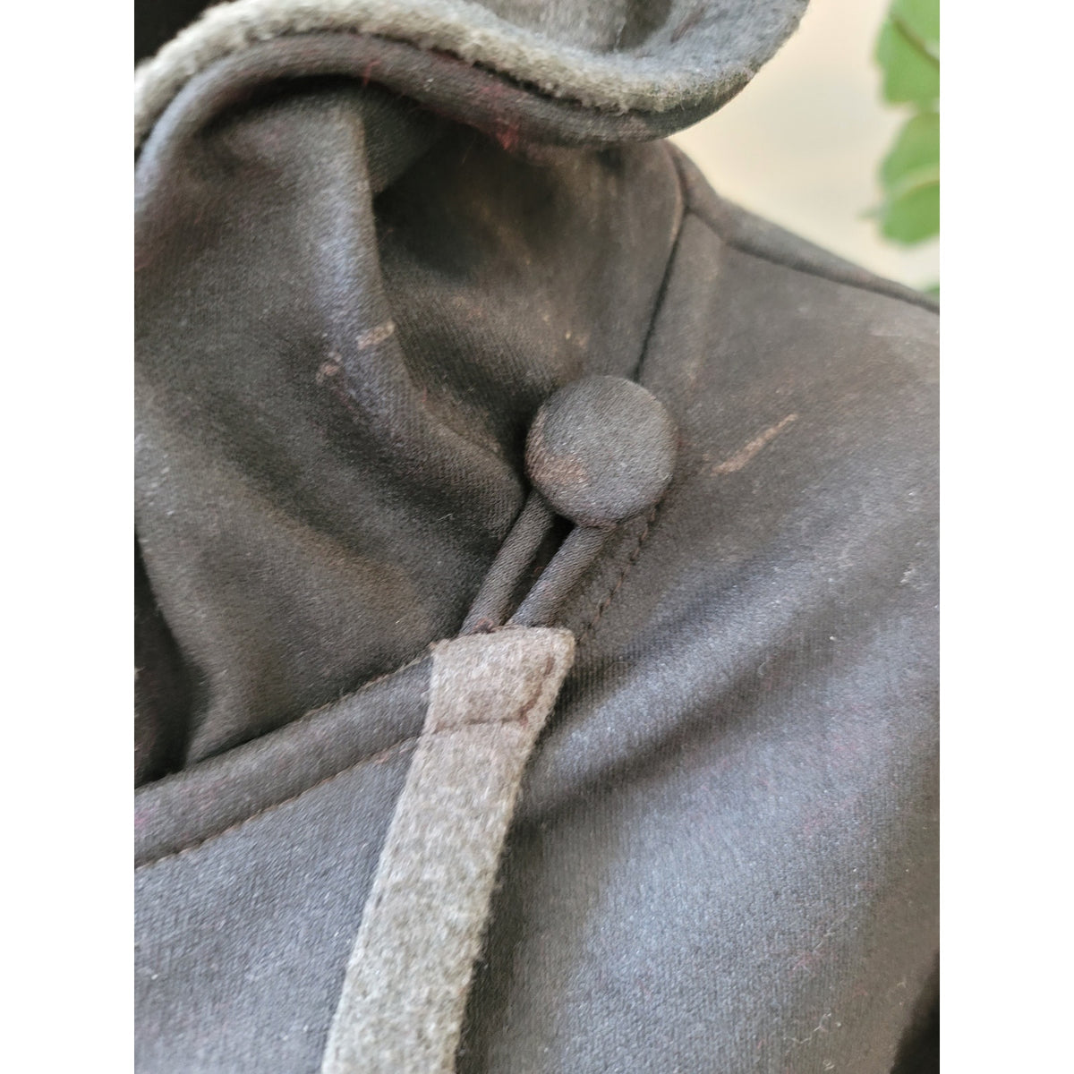 Yeohlee Wrap Coat Jacket Women Large Gray Asymmetrical Hooded Fleece Lined