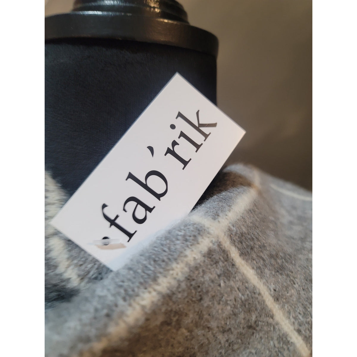 Fab'rik Pullover Sweater Women's Medium Grey Drop Shoulder Split Hem Turtleneck