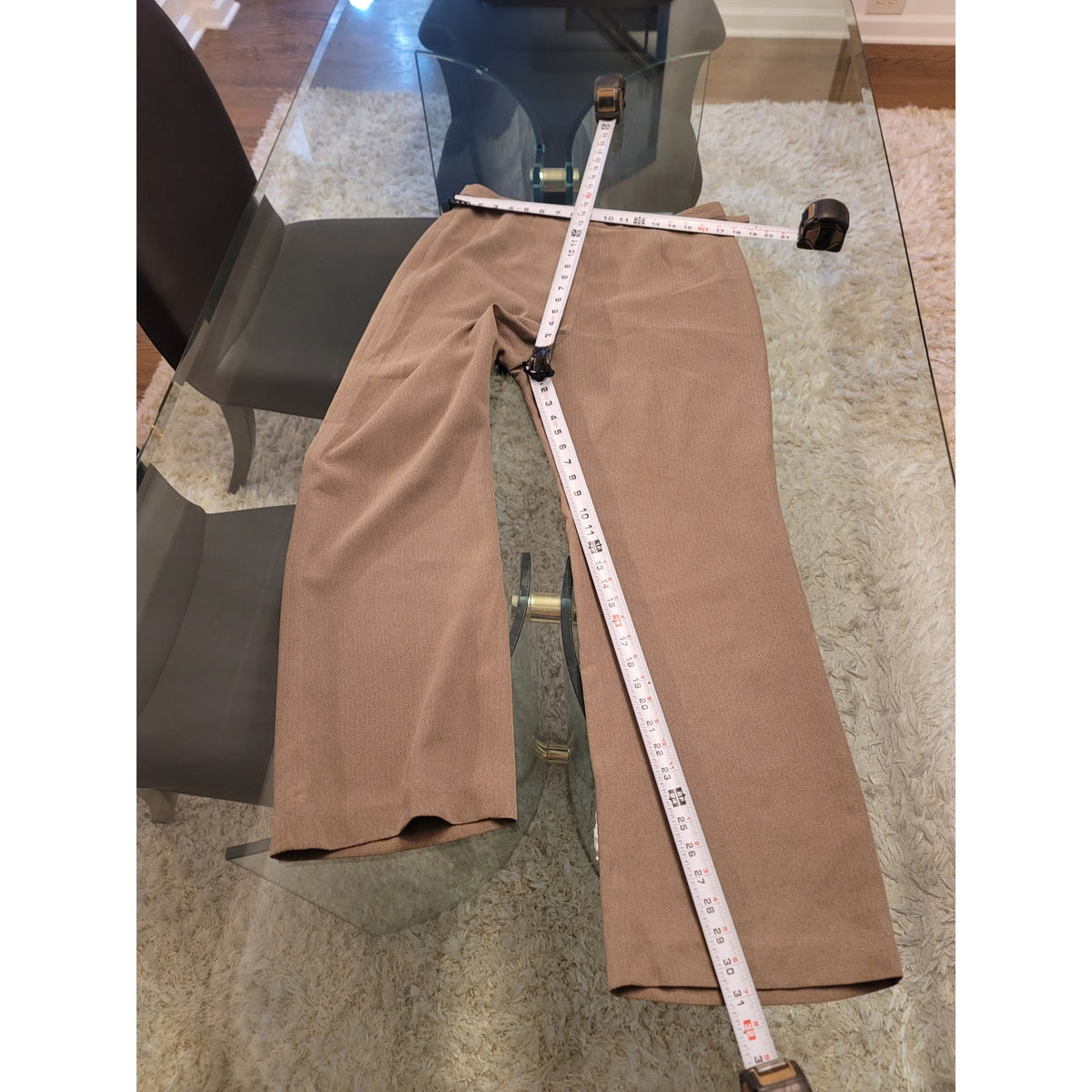 Le Suit Pants Suit Women's SZ 14 Tan 3-Button Tailored Blazer Long Sleeve Lined