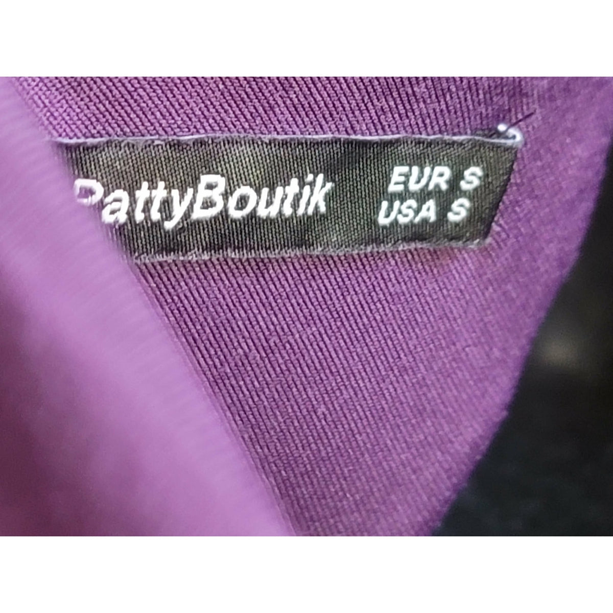 PattyBoutik Bodycon Dress Women's Size Small Purple One Shoulder Polyester