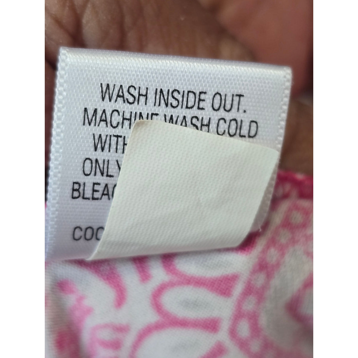 Apt 9 Midi Dress Women's Large Pink/White Geometric Pleated Stretch Empire Waist