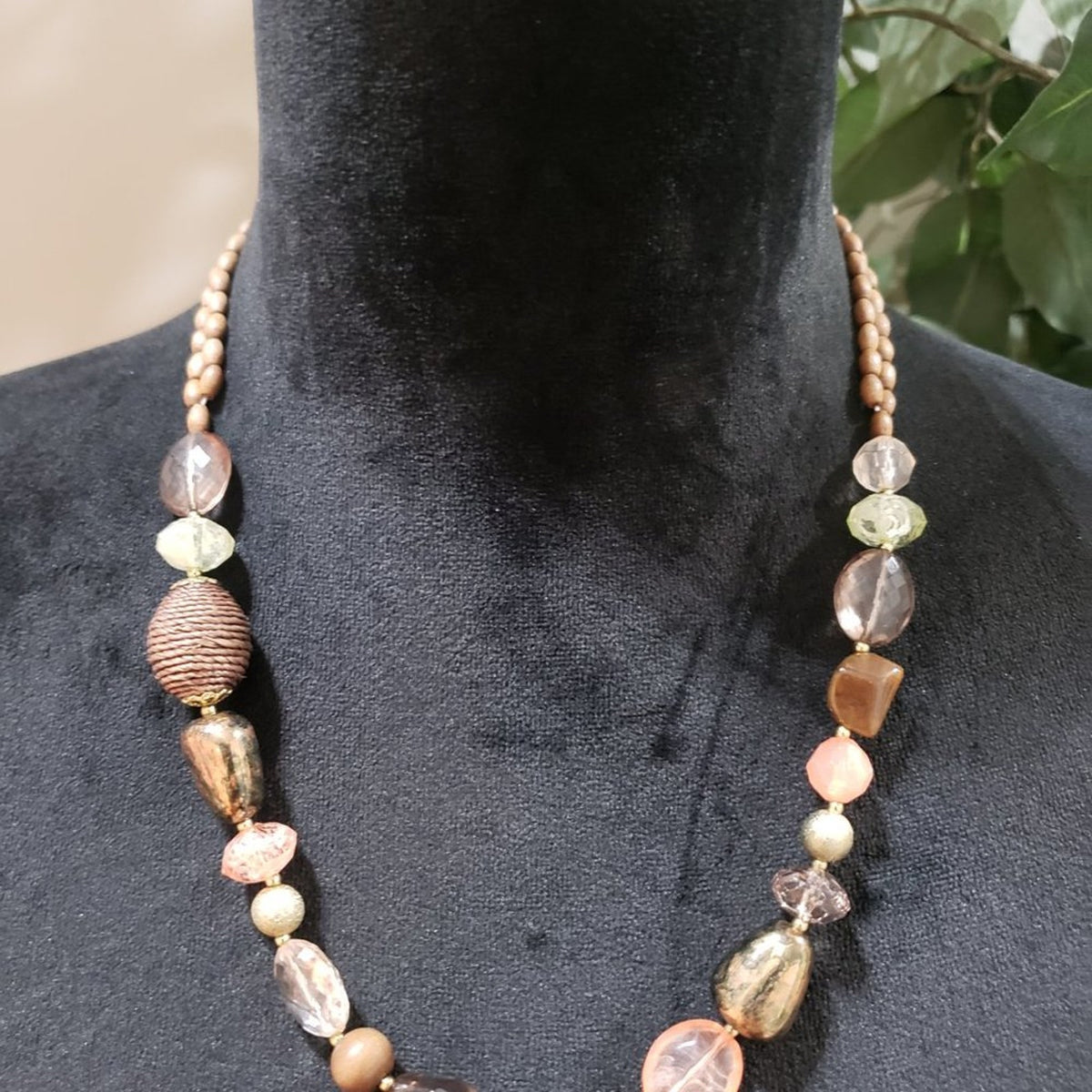 Womens Fashion Multicolor Rhinestones Beaded Collar Necklace with Lobster Clasp