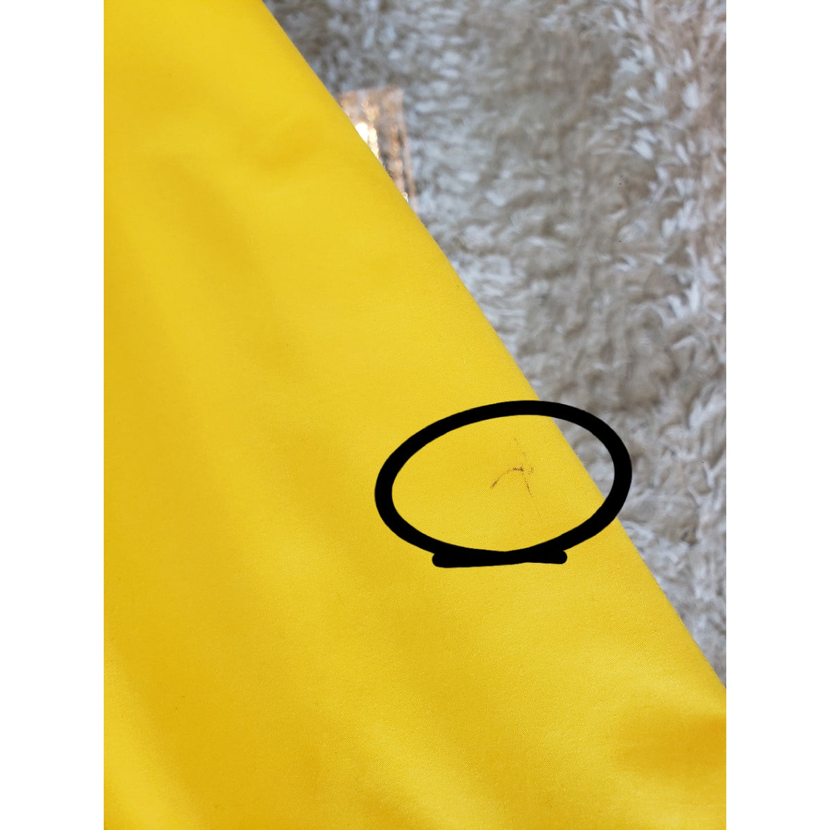True Destiny A Line Shirt Dress Women's Large Yellow Puff Sleeve Button Down