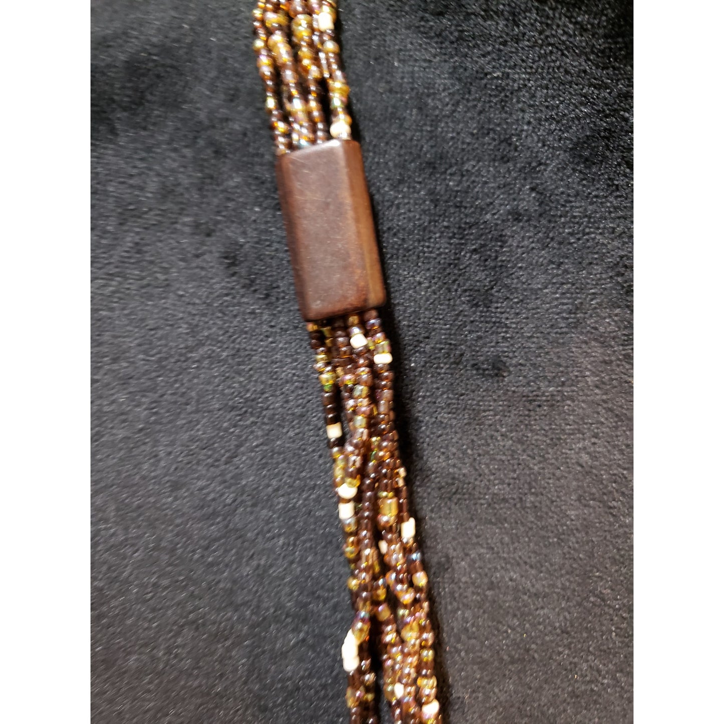 Women Fashion Chunky Multi-Layered/Color Glass Seed Beaded Long Necklace Jewelry