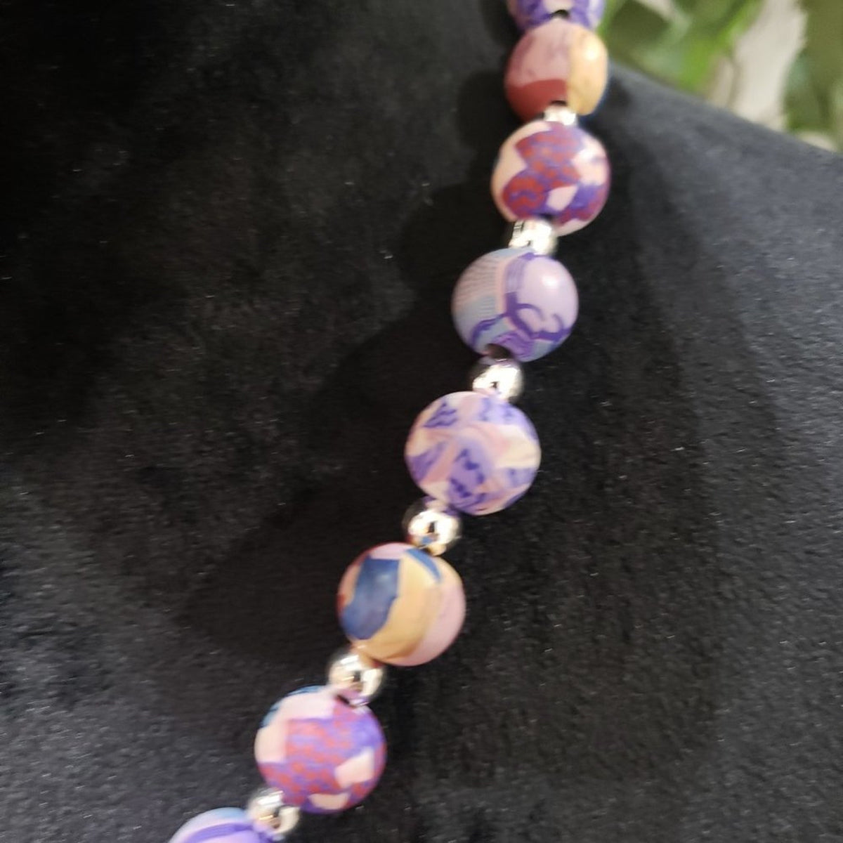 Women's Multicolor Round Beaded Cute Necklace Eclectic Funky Jewelry