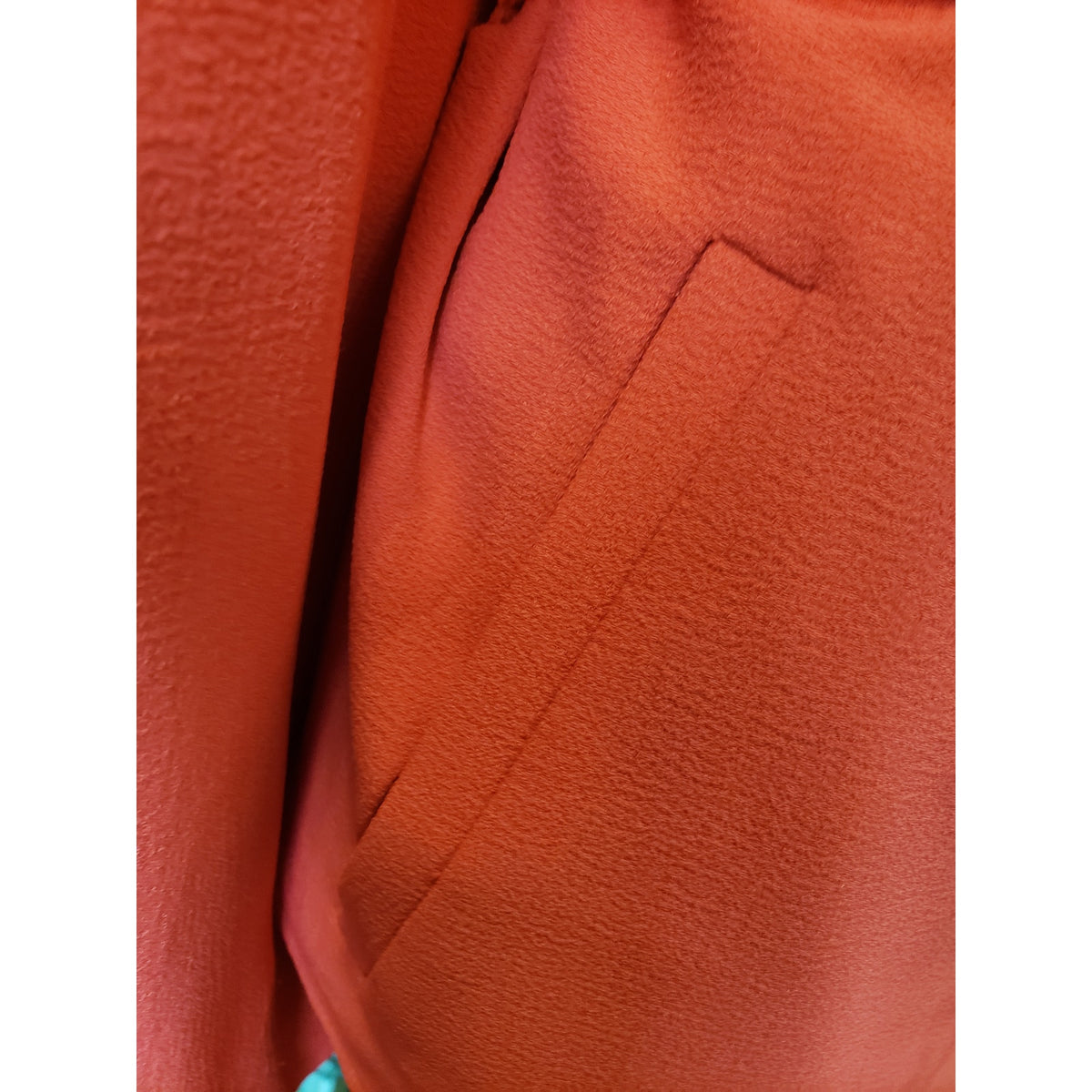 7th Avenue 2 Piece Suit Womens L/14 Red Pockets Slim Fit Notch Lapel Tie Waist
