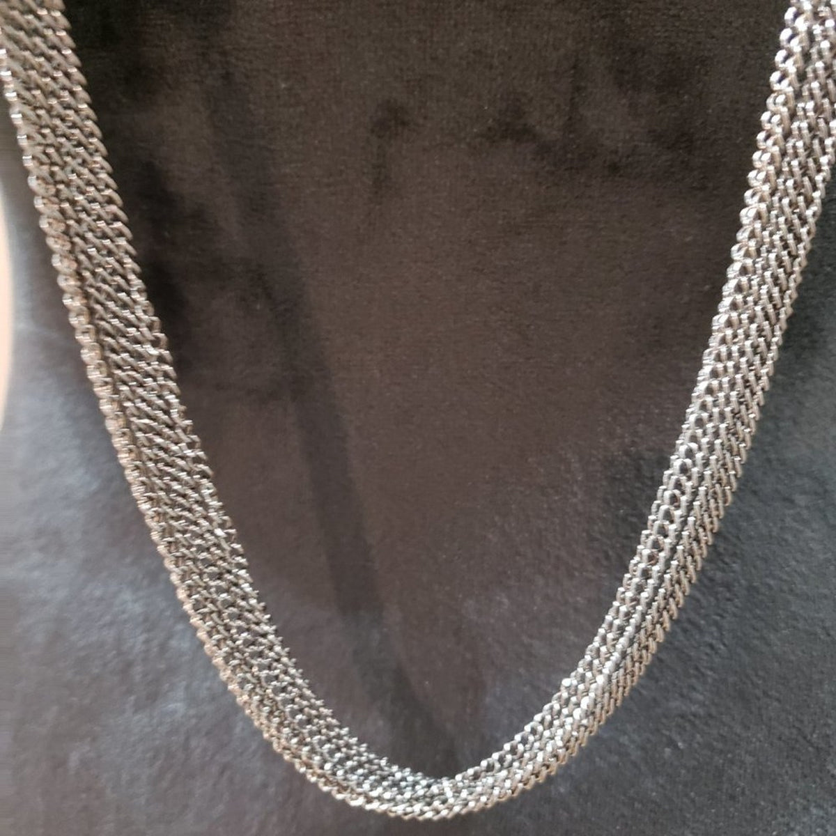 Womens Fashion Glass Round Beaded Long Chain Collar Necklace with Lobster Clasp