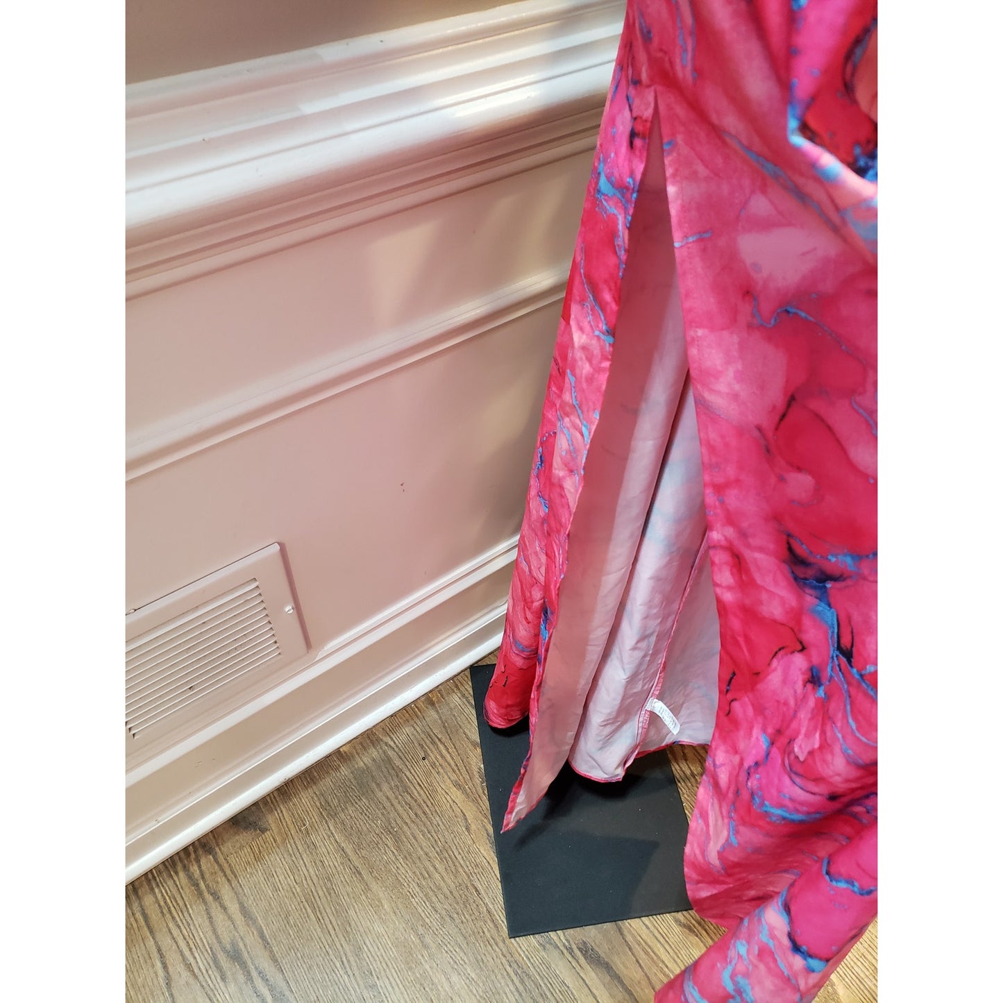 Fashion Nova Callie Maxi Dress Womens 2X Pink Empire Waist Pleated Cross Back