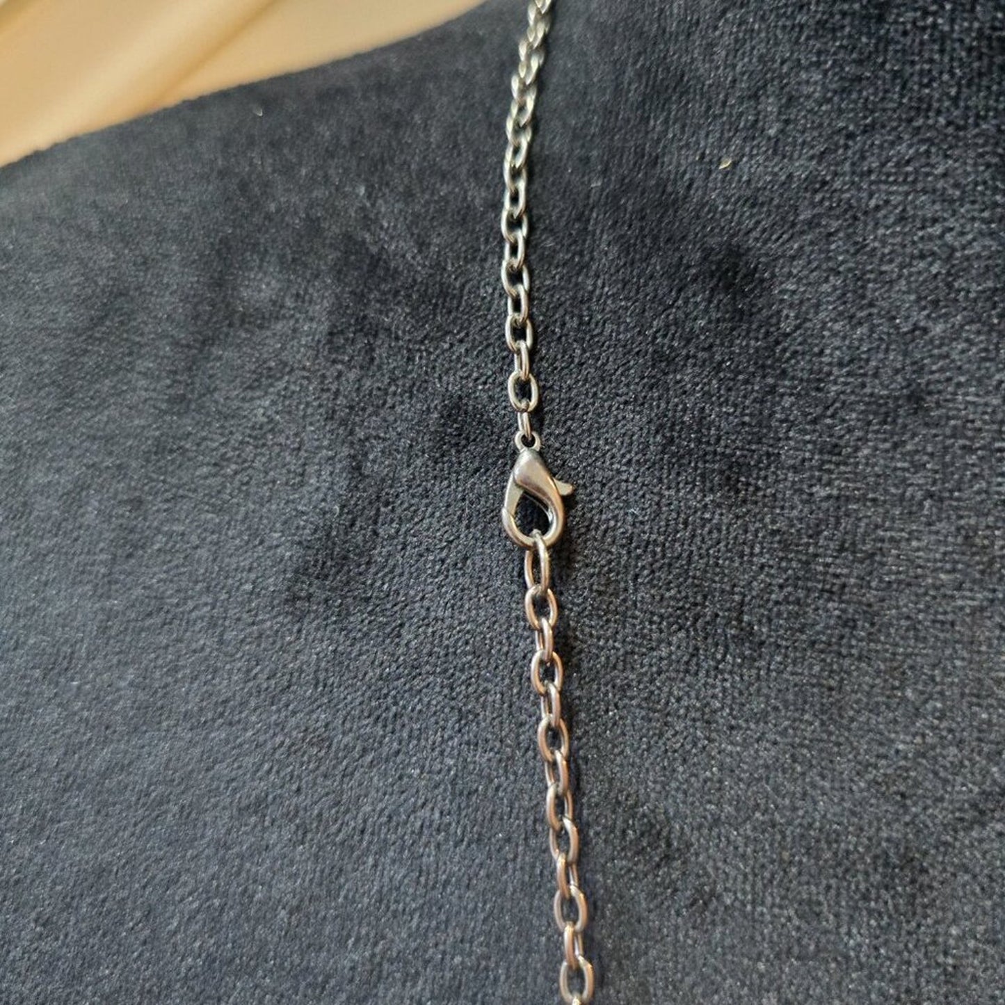 Womens Fashion Multi Linked Assorted Beads Silver Chain Long Necklace w/ Lobster