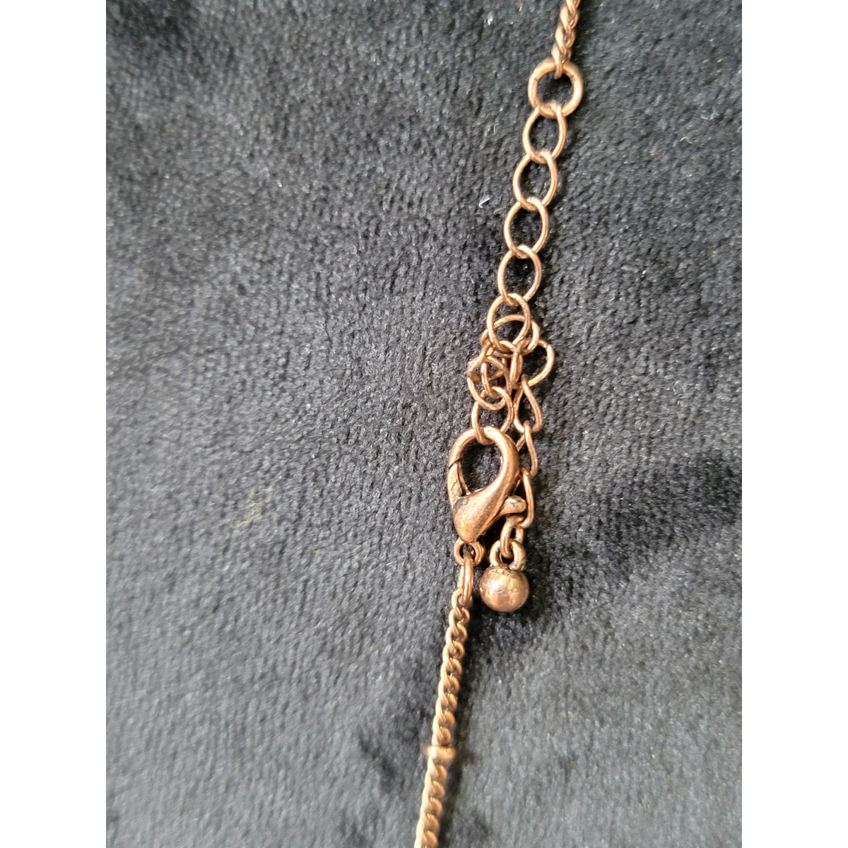 Women's Long Pendant Necklace With Lobster Clasp Brown Druzy Stone Tassel Chain