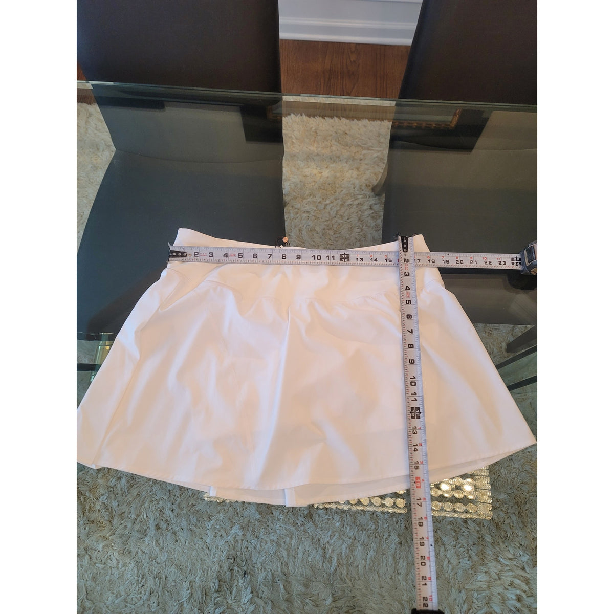 Calia Golf Skort Women's Size XL Pure White Pleated Mid-Rise 4-Way Stretch